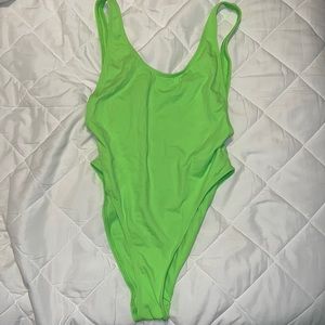 Lonely Ghost Lime Green One Piece
